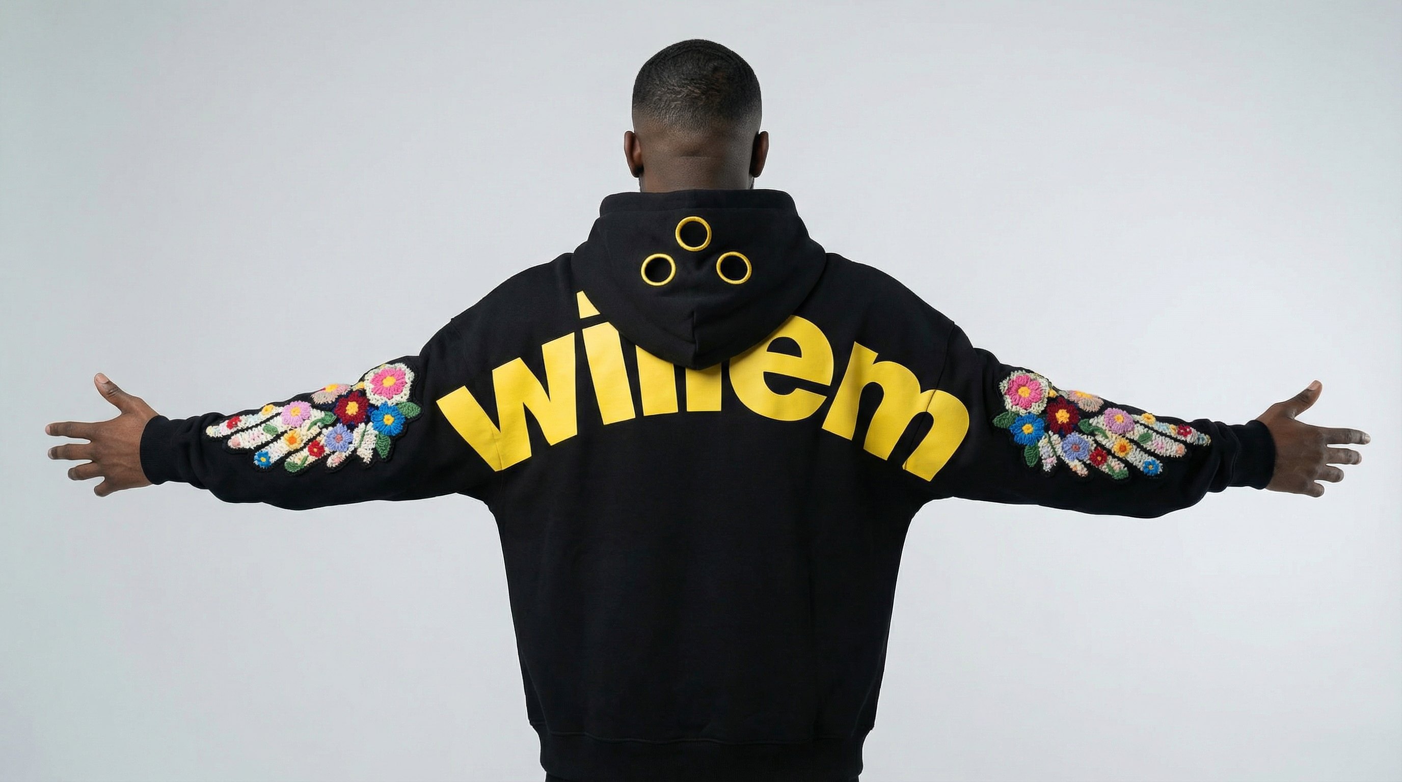 Limited Edition Collection, Willem hoodie with floral embroidery
